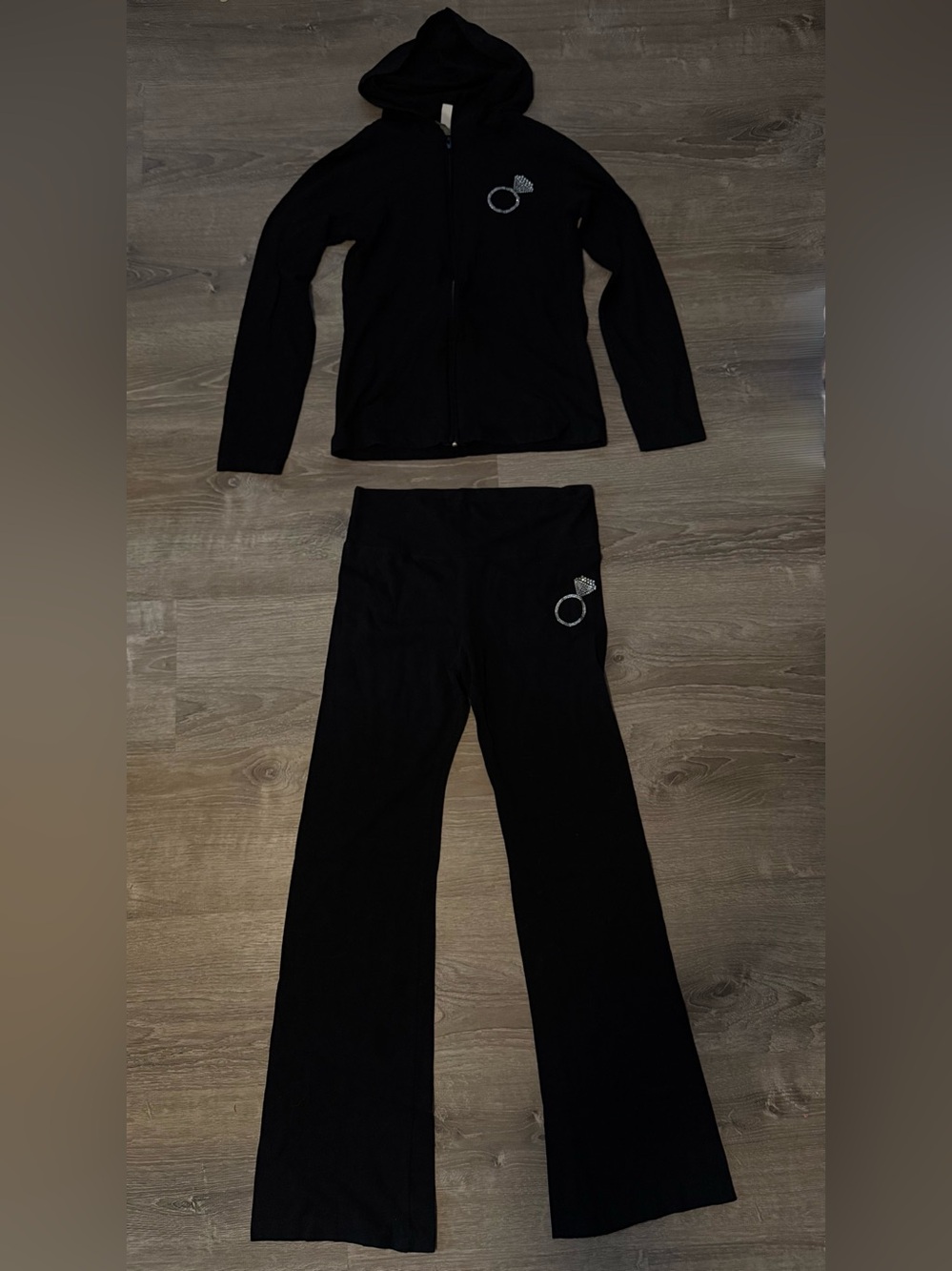 David’s Bridal Bride Wedding Ring Hoodie Yoga Pants Leggings Wedding Married Set